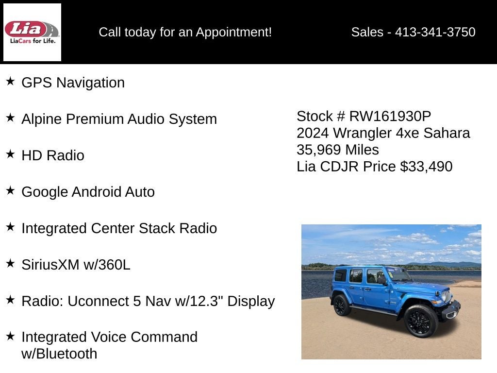 2024 Jeep Wrangler Sahara 4xe