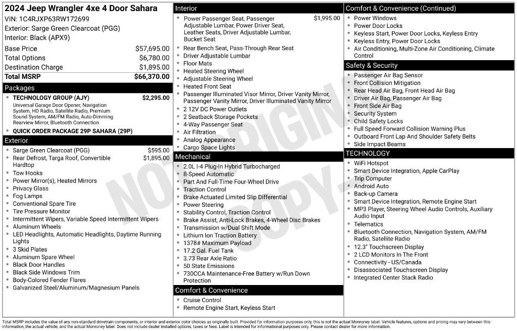 2024 Jeep Wrangler Sahara 4xe