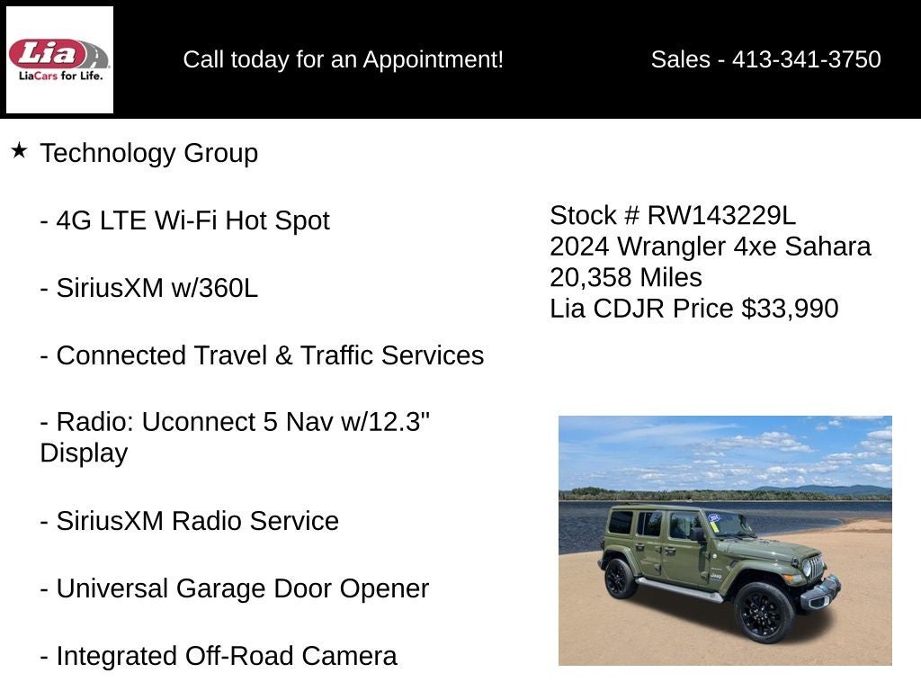 2024 Jeep Wrangler Sahara 4xe