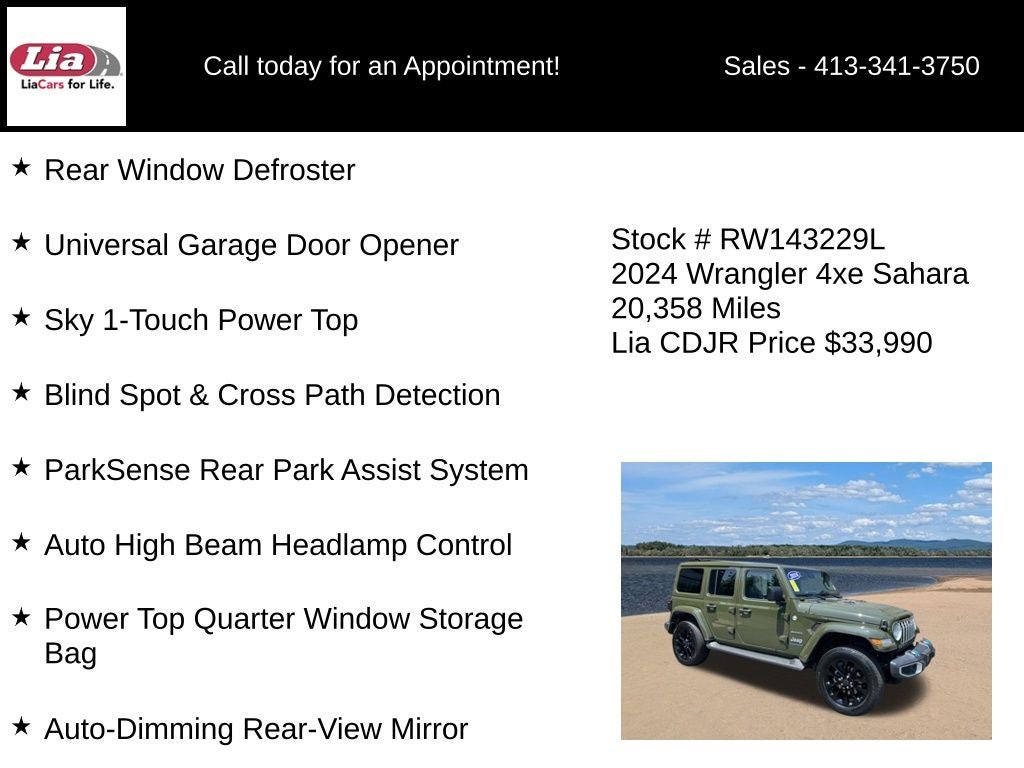 2024 Jeep Wrangler Sahara 4xe