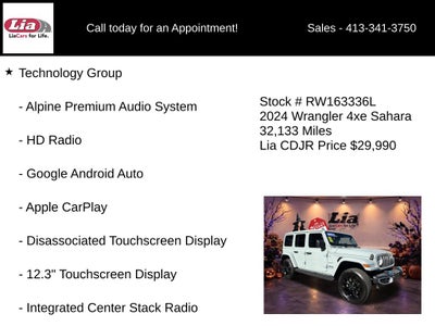 2024 Jeep Wrangler Sahara 4xe