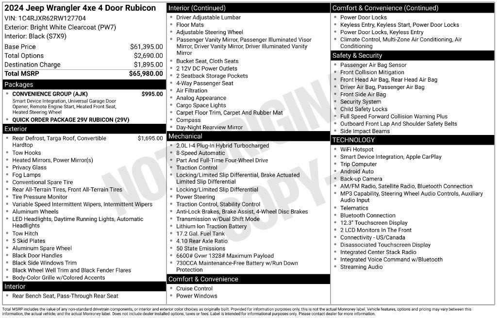 2024 Jeep Wrangler Rubicon 4xe