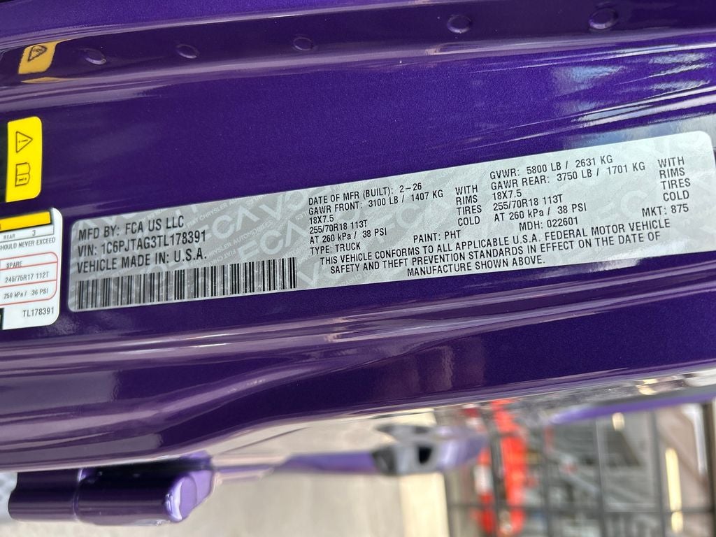 2026 Jeep Gladiator Sahara