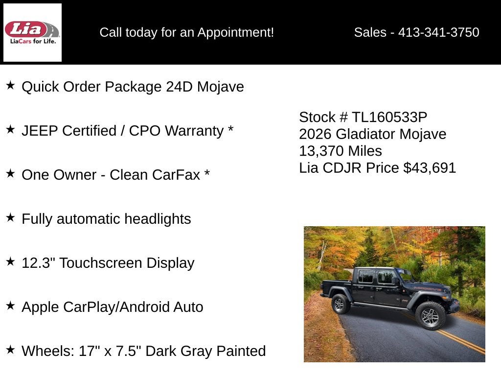 2026 Jeep Gladiator Mojave