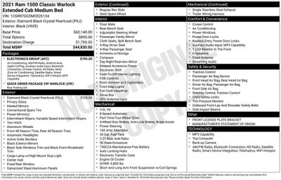 2021 RAM 1500 Classic Warlock