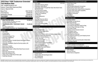 2025 RAM 1500 Tradesman