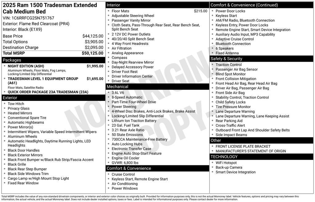 2025 RAM 1500 Tradesman