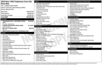 2025 RAM 1500 Tradesman