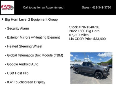 2022 RAM 1500 Big Horn/Lone Star