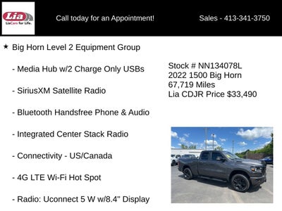 2022 RAM 1500 Big Horn/Lone Star