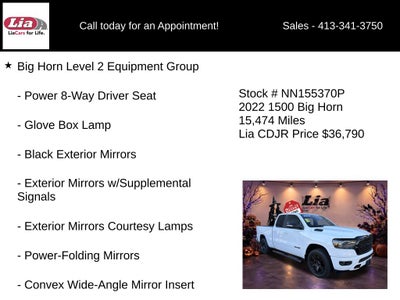 2022 RAM 1500 Big Horn/Lone Star