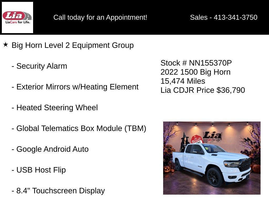 2022 RAM 1500 Big Horn/Lone Star