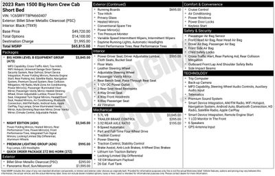 2023 RAM 1500 Big Horn/Lone Star