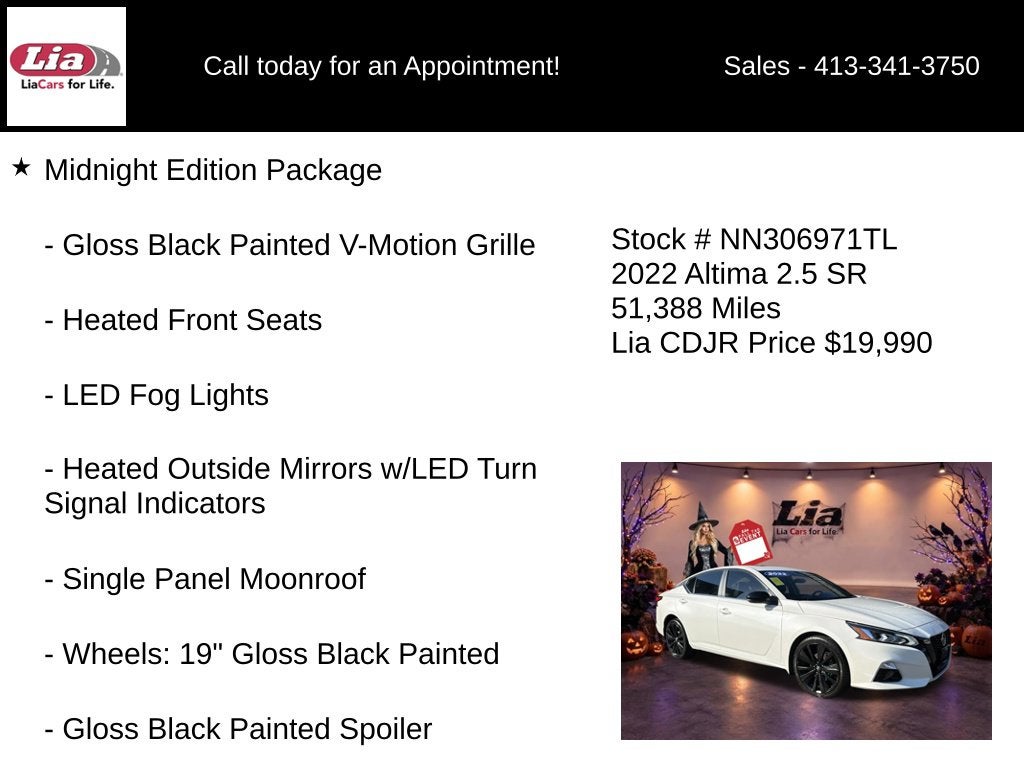 2022 Nissan Altima 2.5 SR
