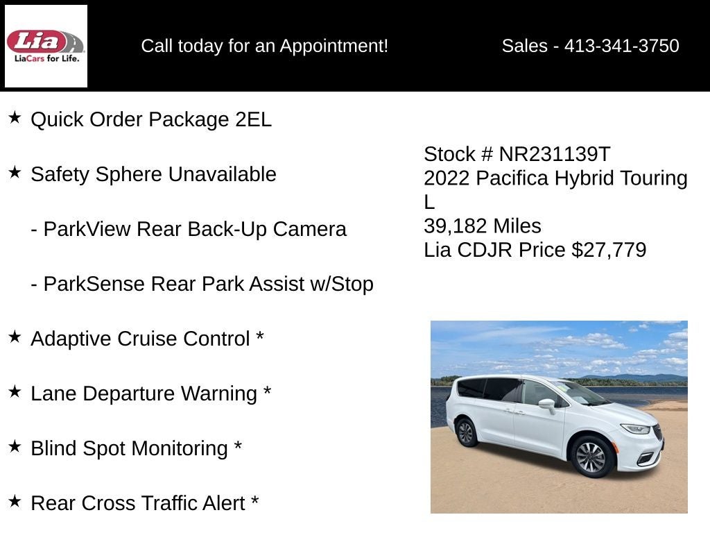 2022 Chrysler Pacifica Hybrid Touring L