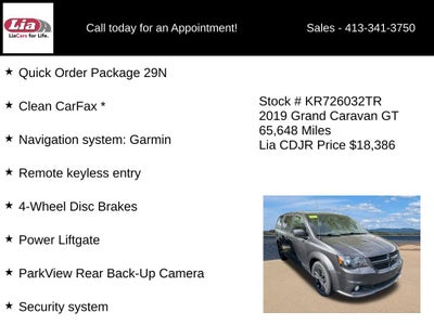 2019 Dodge Grand Caravan GT