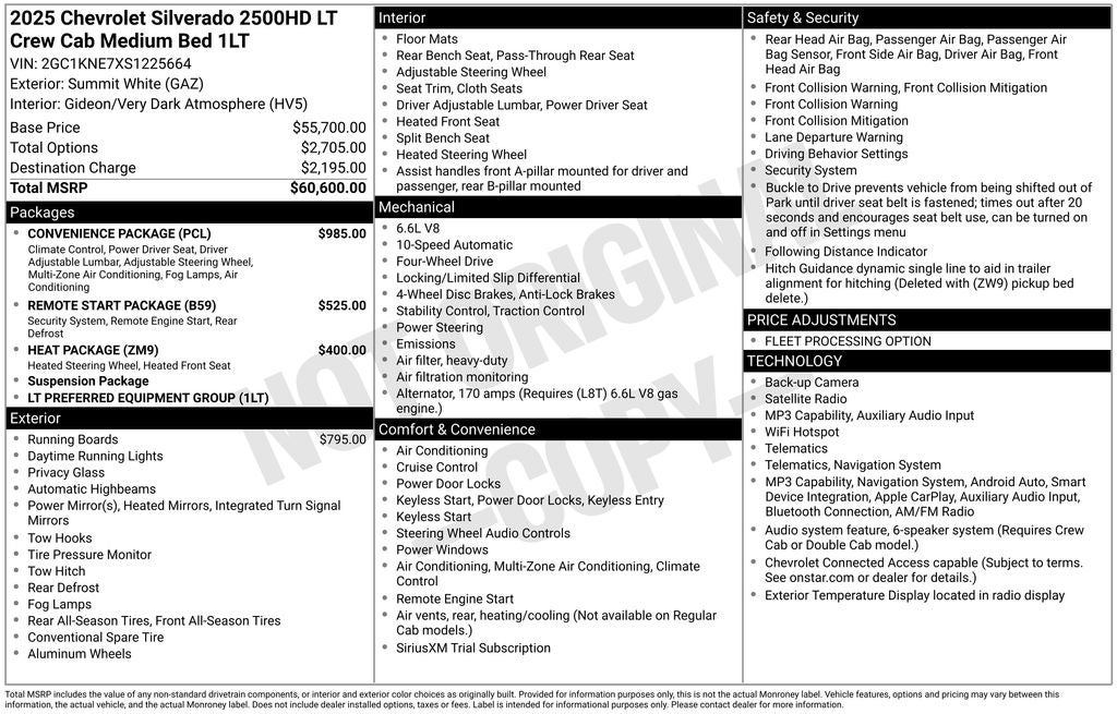 2025 Chevrolet Silverado 2500HD LT