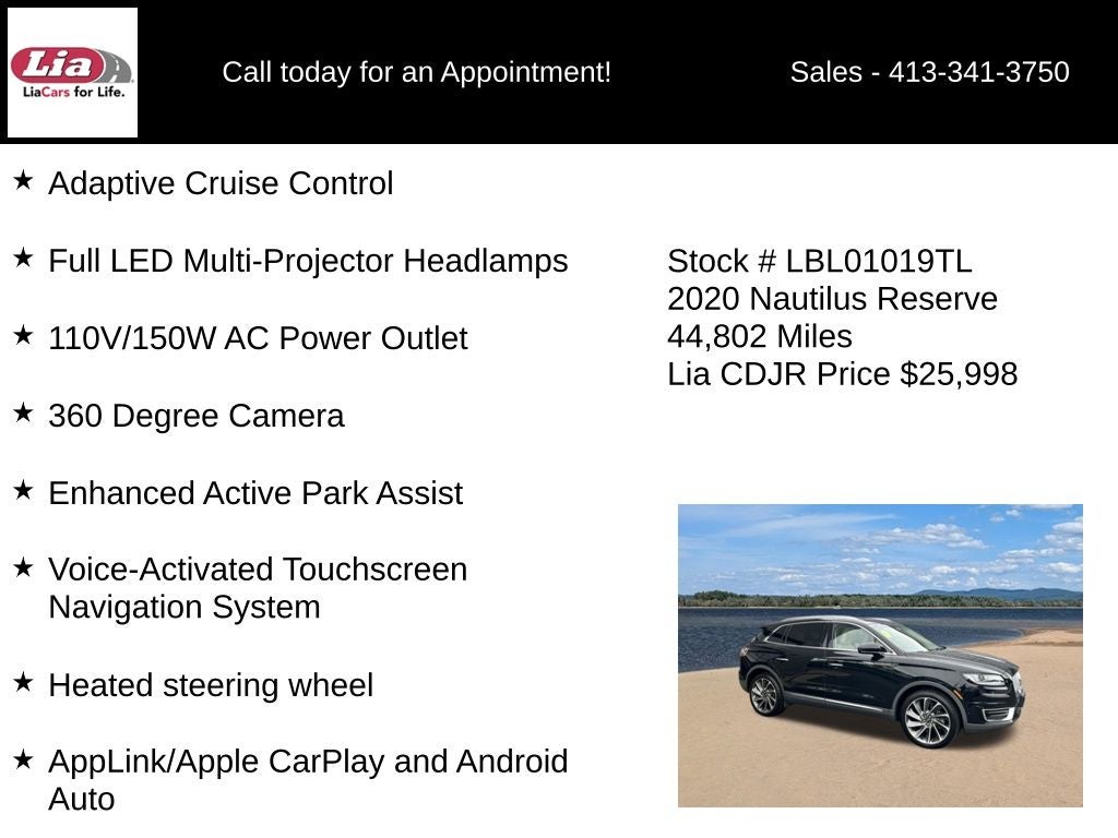 2020 Lincoln Nautilus Reserve