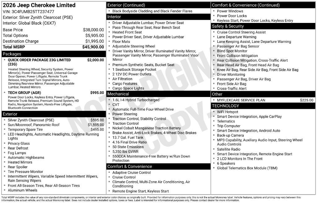 2026 Jeep Cherokee Limited