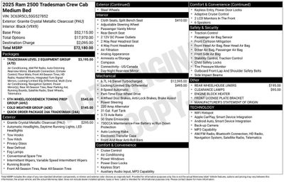 2025 RAM 2500 Tradesman