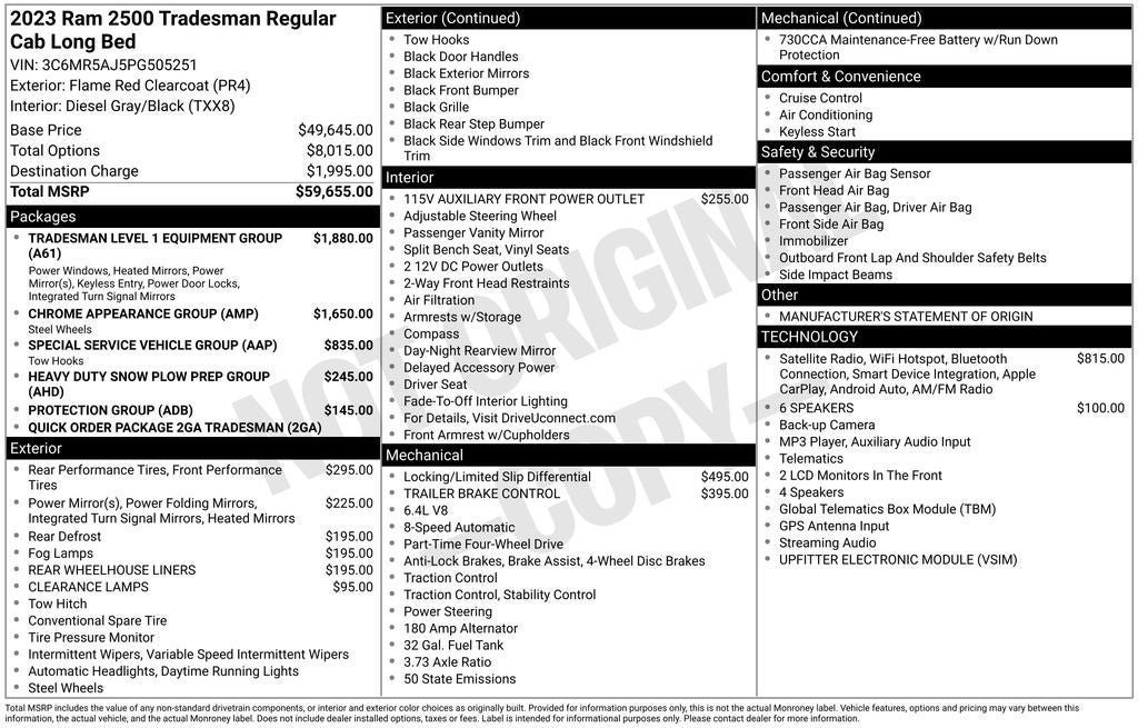 2023 RAM 2500 Tradesman