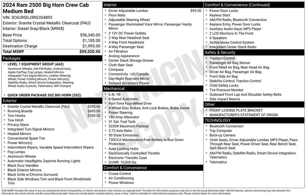 2024 RAM 2500 Big Horn