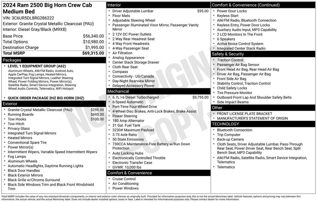 2024 RAM 2500 Big Horn
