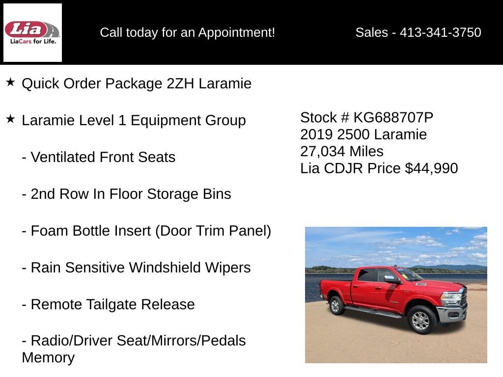 2019 RAM 2500 Laramie
