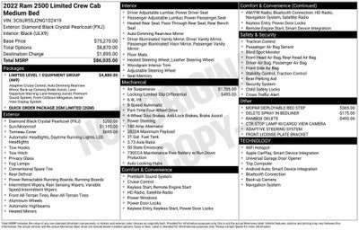 2022 RAM 2500 Limited