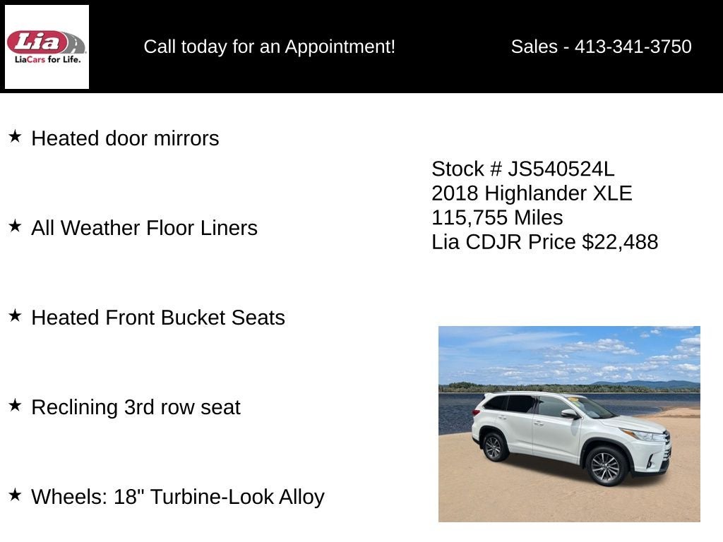 2018 Toyota Highlander XLE