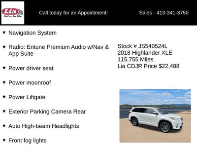2018 Toyota Highlander XLE
