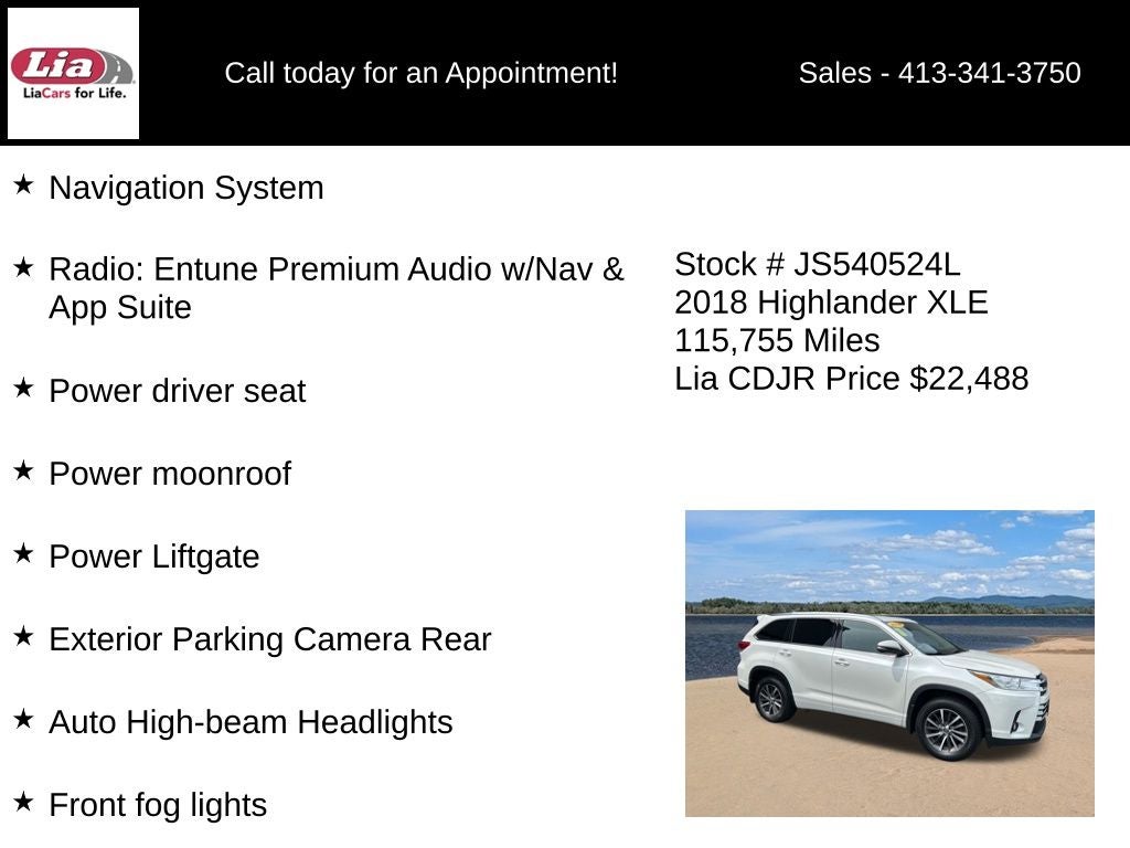 2018 Toyota Highlander XLE