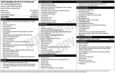 2025 Mazda Mazda CX-50 2.5 S Preferred Package