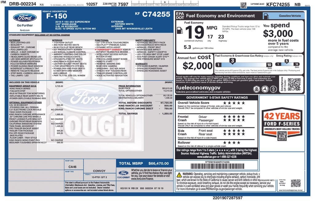 2019 Ford F-150 King Ranch
