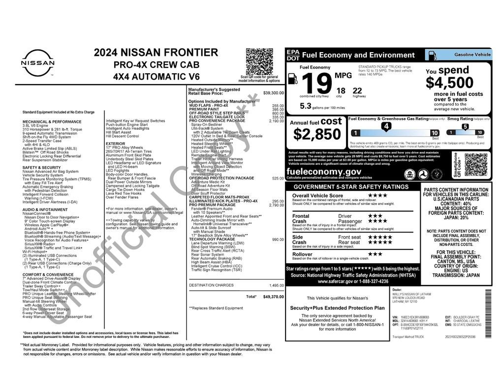 2024 Nissan Frontier PRO-4X
