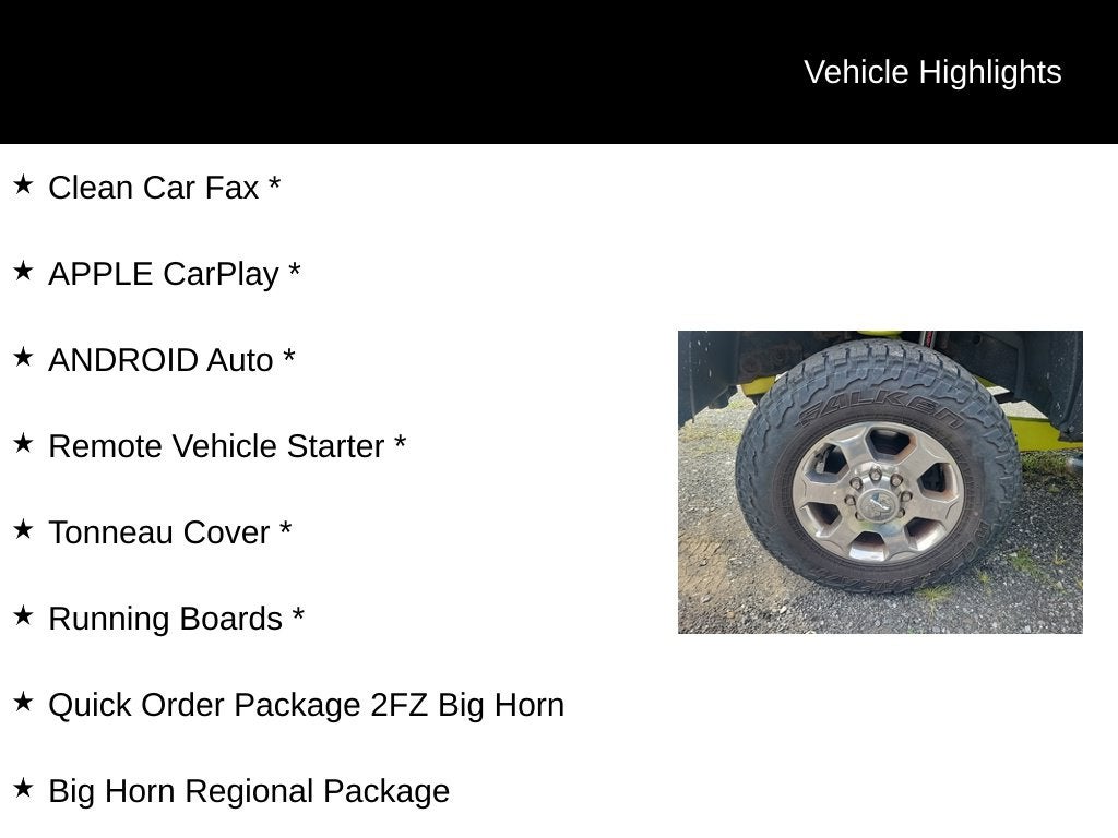 2018 RAM 2500 Big Horn