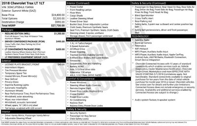 2018 Chevrolet Trax LT