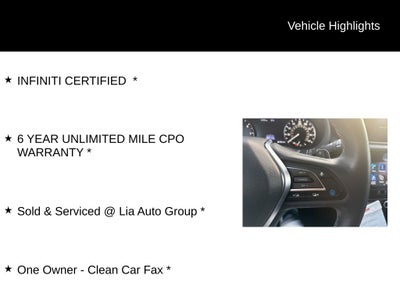 2023 INFINITI QX50 LUXE ***CERTIFIED***