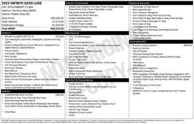 2023 INFINITI QX50 LUXE ***CERTIFIED***