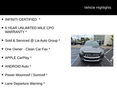 2023 INFINITI QX55 LUXE ***CERTIFIED***