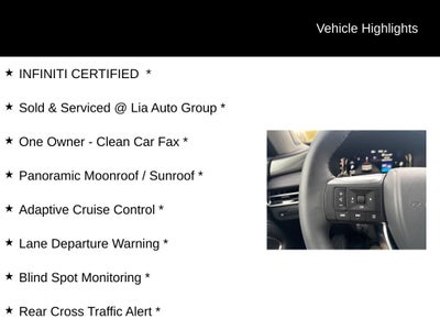 2026 INFINITI QX60 LUXE ***CERTIFIED***