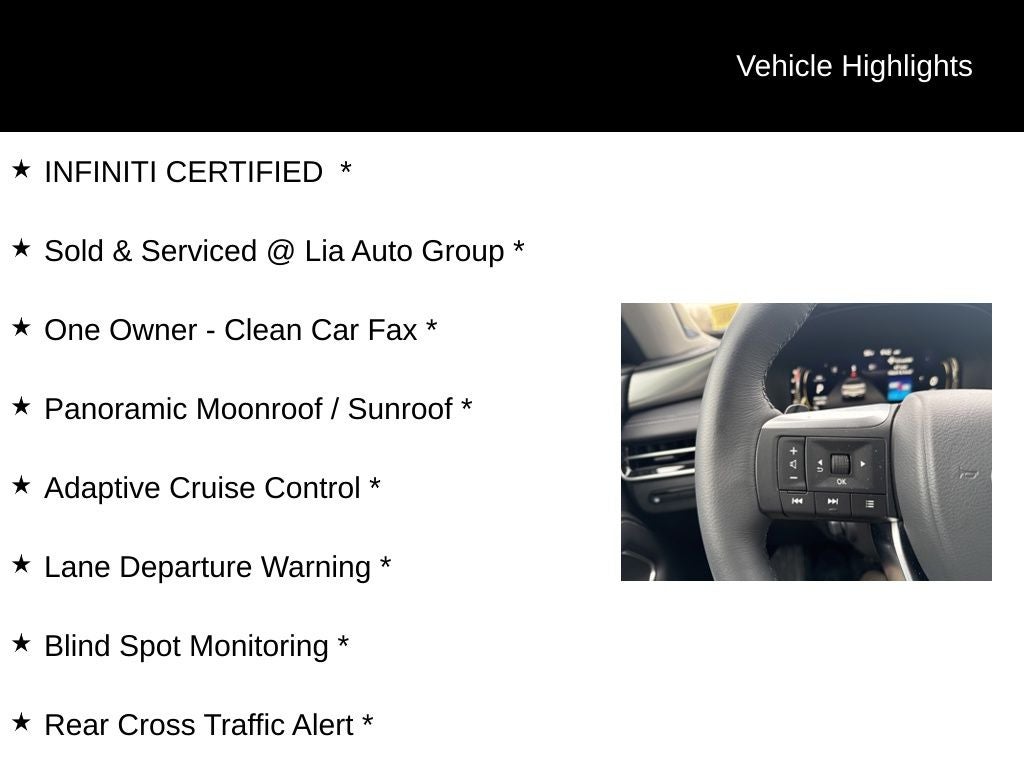 2026 INFINITI QX60 LUXE ***CERTIFIED***