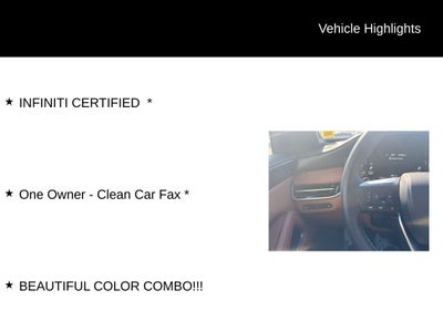 2026 INFINITI QX60 Autograph ***CERTIFIED***