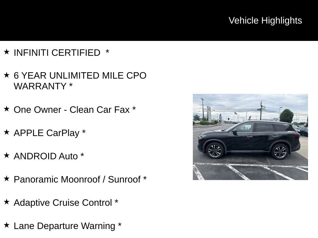 2022 INFINITI QX60 LUXE