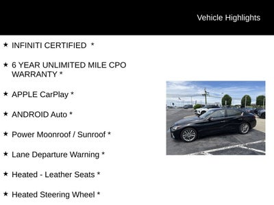2022 INFINITI Q50 LUXE ***CERTIFIED***