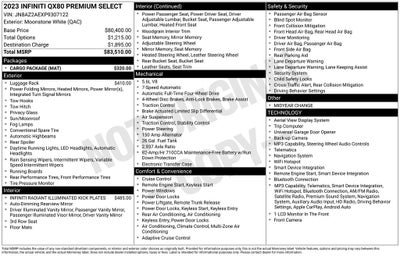 2023 INFINITI QX80 Premium Select ***CERTIFIED***