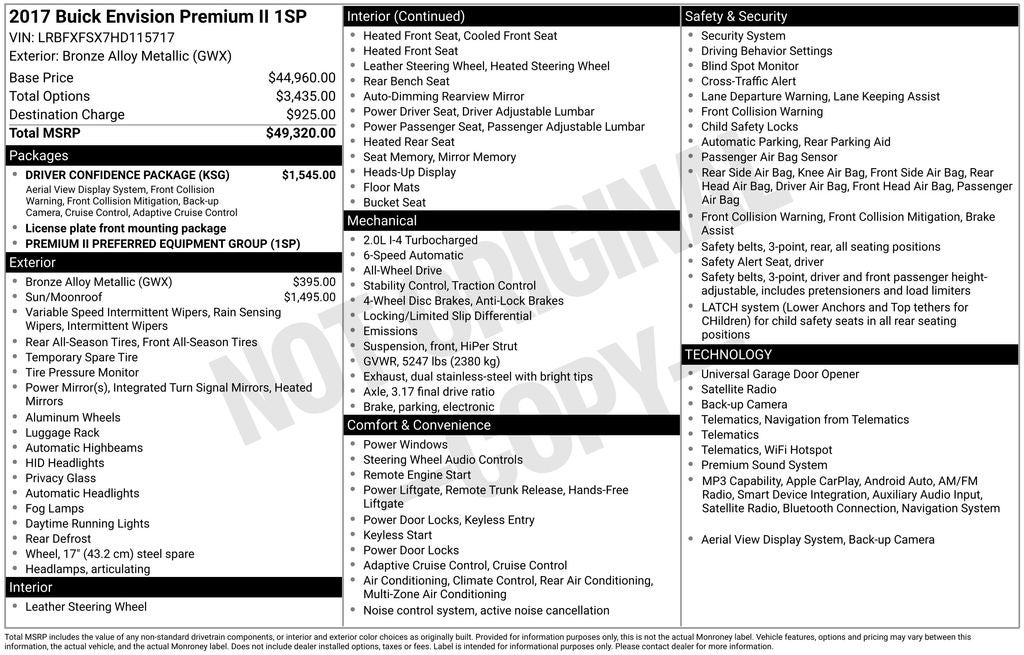 2017 Buick Envision Premium II
