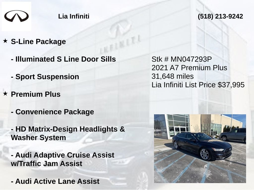 2021 Audi A7 55 Premium Plus quattro