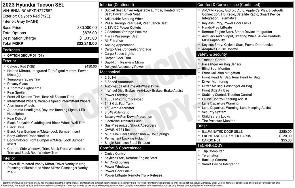 2023 Hyundai Tucson SEL