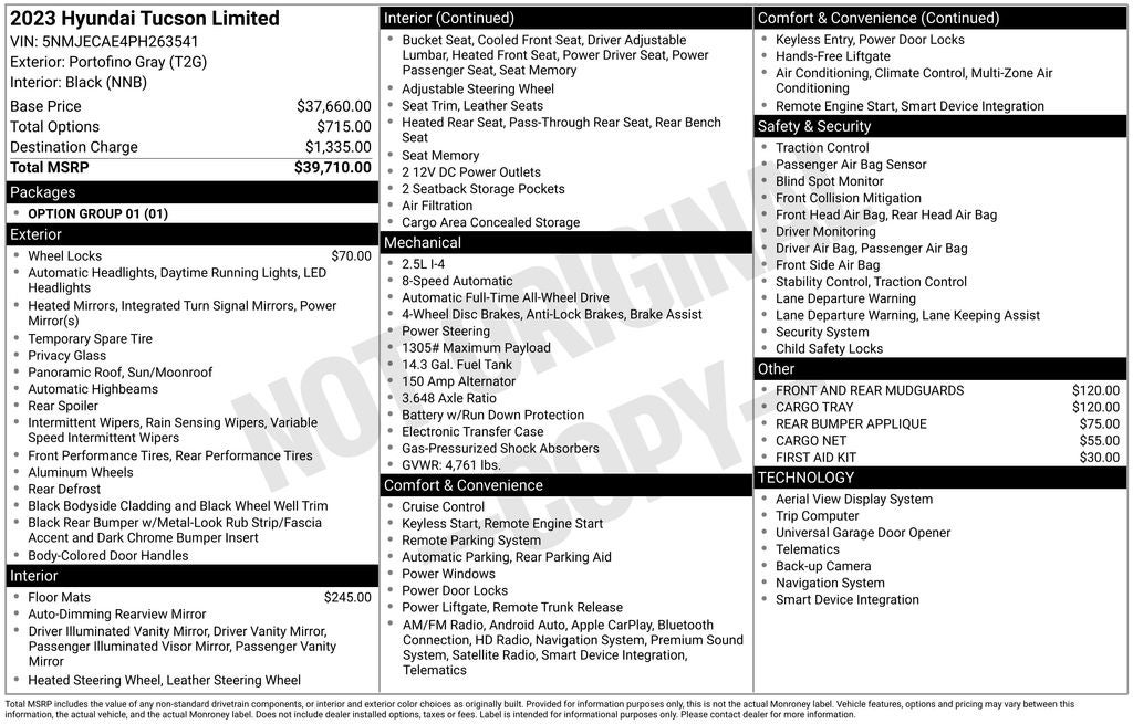 2023 Hyundai Tucson Limited